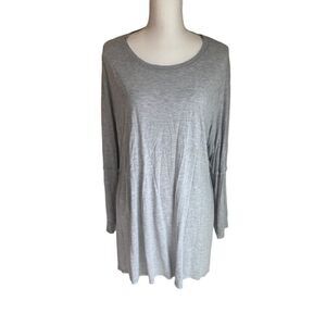 Rach Rachael Long Sleeve Grey Top Size 3X